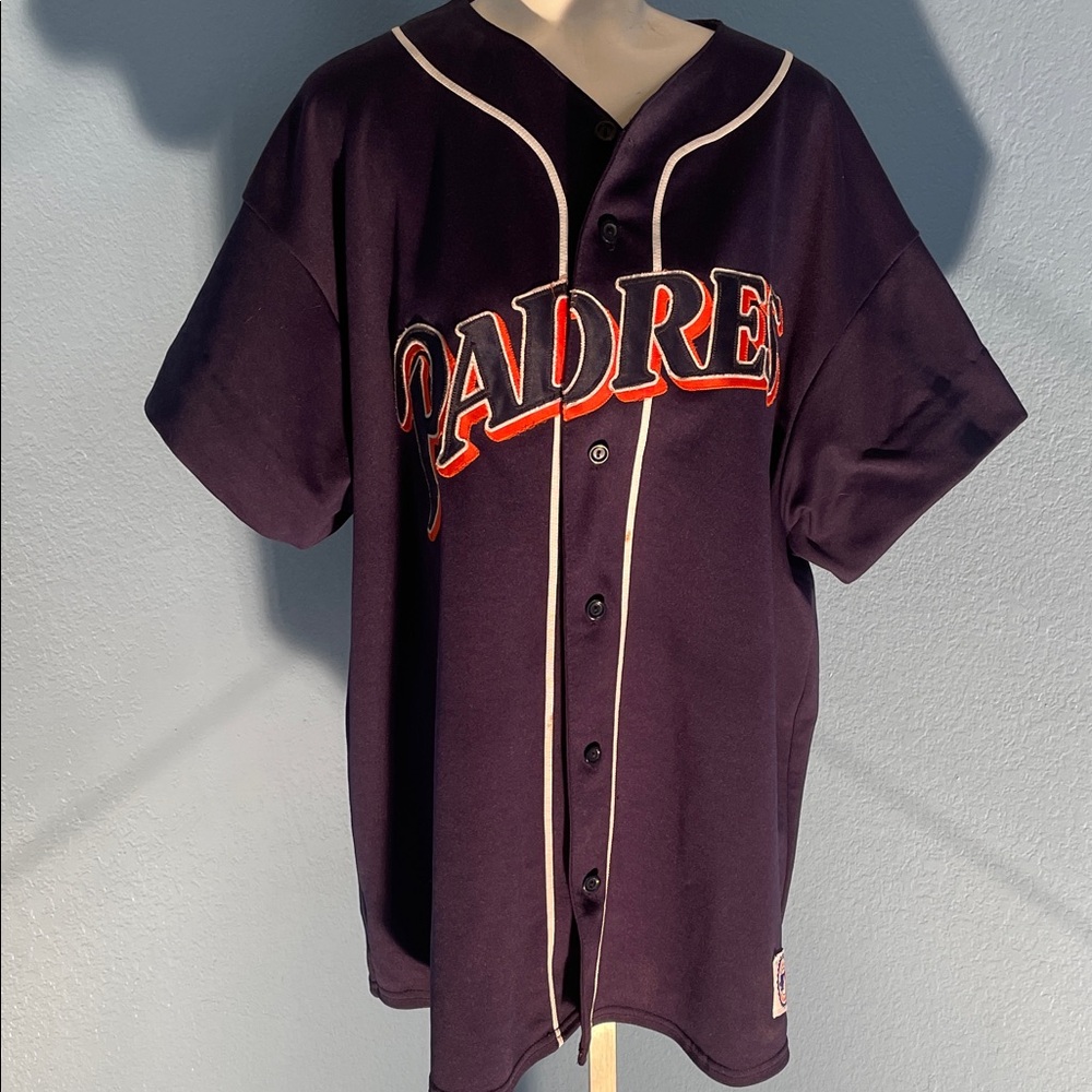 Majestic Padres Jersey - Navy and Red